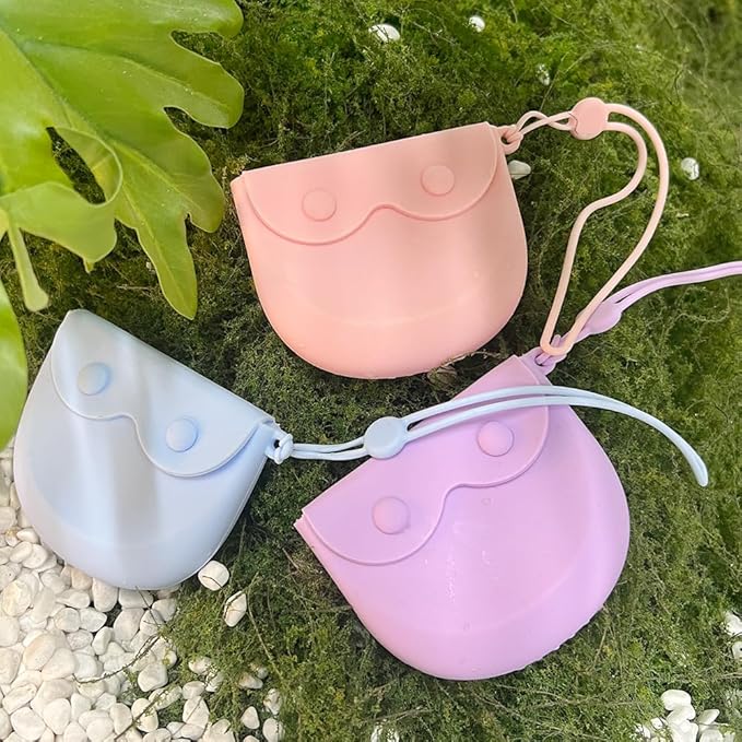 1PC Silicone Retainer Case with Lanyard, Cute Vent Holes Denture Box, Mouth Guard Case Travel Holder for Girls, Women, Men (Pink with Lanyard)