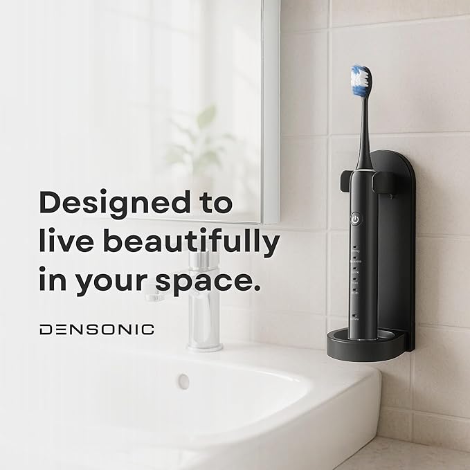 Electric Toothbrush and Flosser Combo Kit | Deep Clean Rechargeable Toothbrush | Easy Gliding Dental Floss for Gentle Gum Care | Cordless Sonic Power | 6 Cleaning Modes | Black