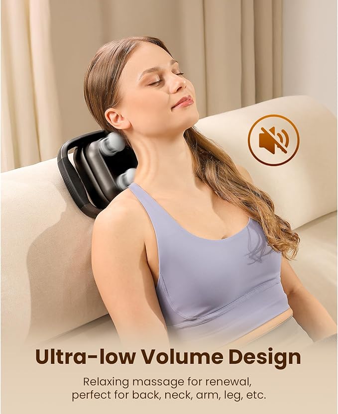 BOB AND BRAD A1 4-Head Massage Gun Deep Tissue, FSA Eligible/HSA Eligible, 4X Pain Relief Efficiency, Replaceable Massager Heads & Plate, Electric Percussion Massage Gun Tool for Back, Leg, Muscle