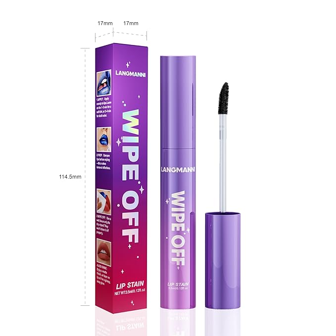 Jolilab Lip Stain Masque,Wipe Off Lip Tint,Waterproof,Transfer proof,Highly Pigmented,Ultra Long Lasting Lip Stain Peel off Makeup With Matte finish for All-day Wear.(#04 BRIGHT CORAL)