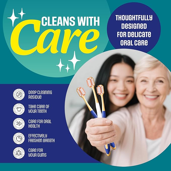Extra Soft Toothbrush for Sensitive TeethWith ,10000 Bristles Nano Toothbrush Soft Bristles for Sensitive & Receding Gums, Perfect for Whiter Teeth, 6 Pack
