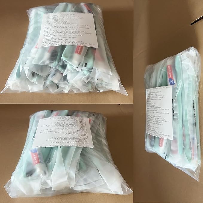 Disposable Toothbrushes with Toothpaste,500 Pack Green Individually Wrapped Disposable Travel Toothbrushes Kit in Bulk for Homeless,Nursing Home,Hotel,Charity