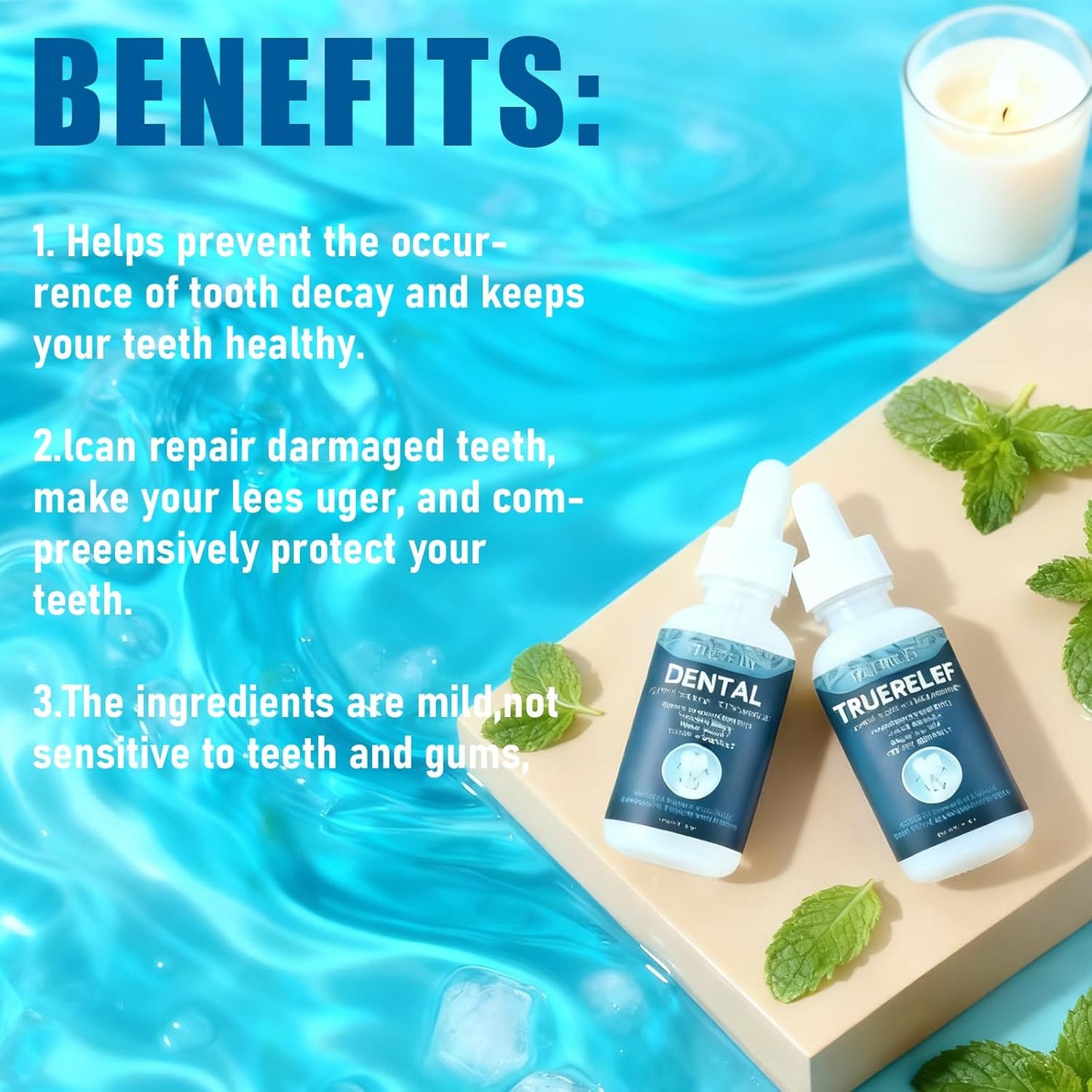 Cavity Healing Tooth Armor Liquid- Transparent Enamel Strengthening Formula with Hydroxyapatite, Supports Cavity Defense & Gum Health, Daily Oral Care Solution (2)