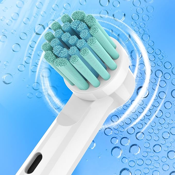 Replacement Toothbrush Heads Compatible with Oral B Electric Toothbrushes, 4 Count, Extra Soft Bristles for Sensitive Gum Care, Refills for Braun Pro Series, Smart Series