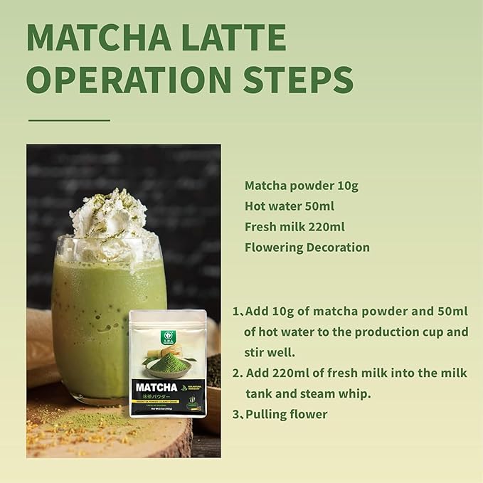 TIAN HU SHAN Matcha Green Tea Powder 3.5oz/100g, Pure Matcha Powder Culinary Grade Unsweetened for Lattes, Cooking, Baking, Vegan 100% Natural (Package May Vary)