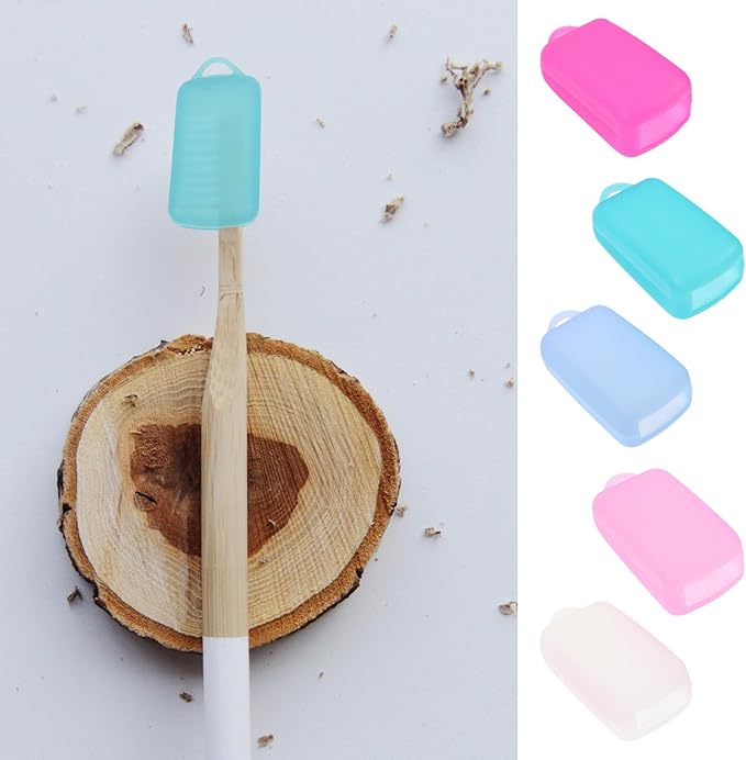 Universal Toothbrush Covers Caps 10Pcs Set Silicone Travel Toothbrush Dust Caps Portable Protective Case for Oral Care on Business and Travel