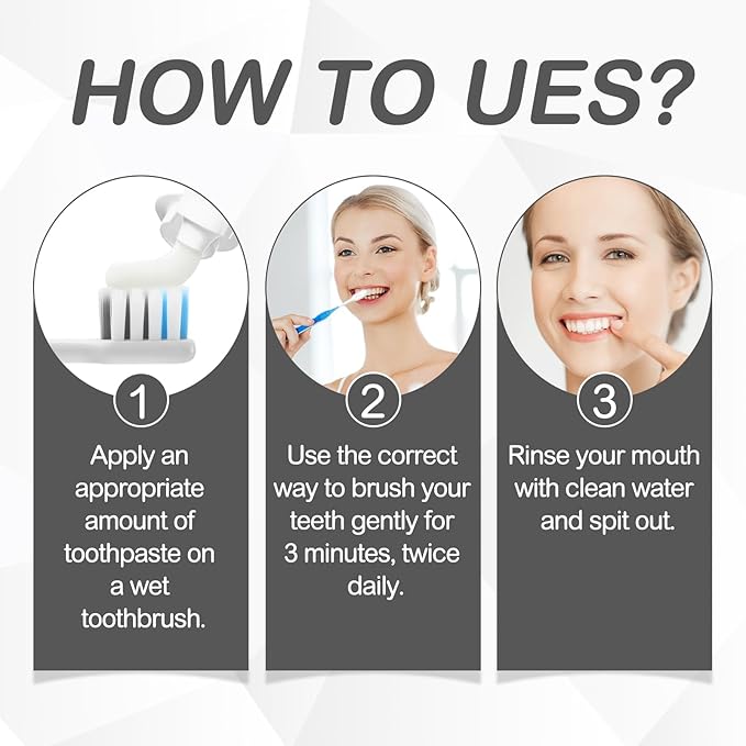 2PCS Hydroxyapatite Toothpaste 7.5 for Enamel Protection, Fluoride-Free Toothpaste for Sensitive Teeth, Fresh Breath, Mild Mint Flavor, 4.23 oz
