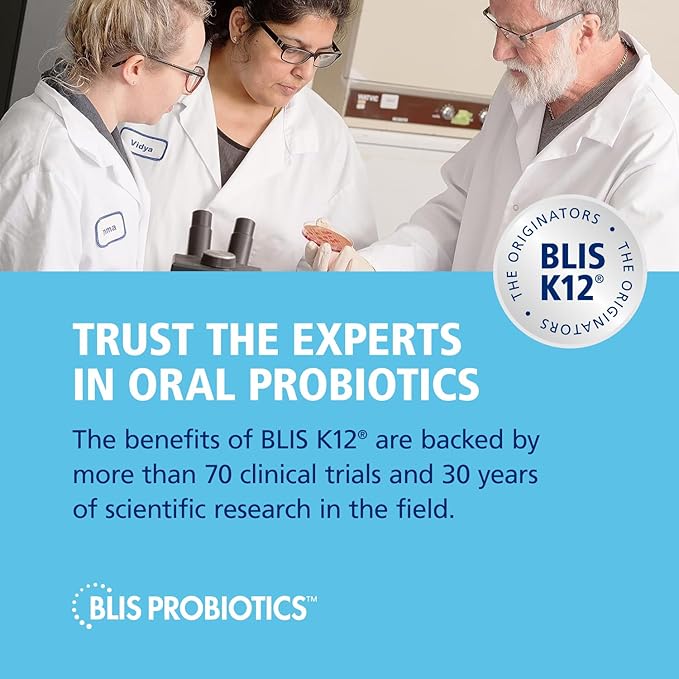 BLIS UltraBLIS Probiotic Immune Support - Gut & Oral Health, K12, Peppermint - 40 Lozenges