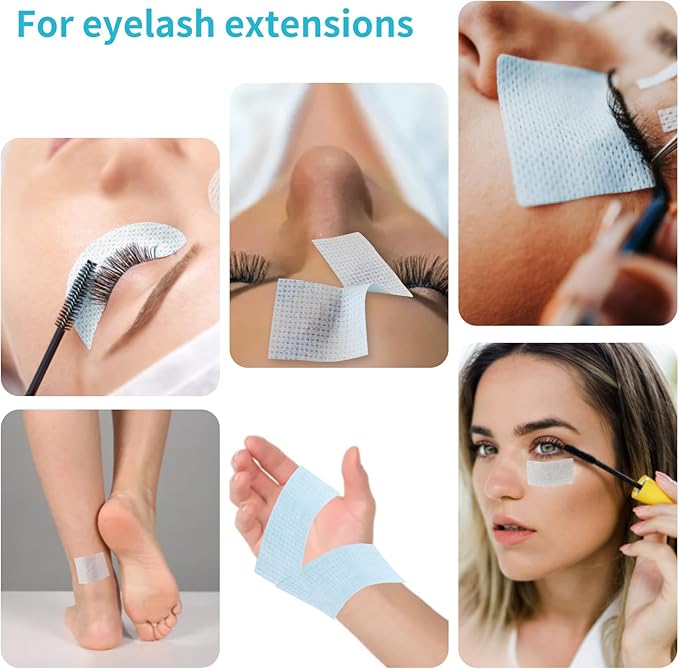 Thinp 2 Rolls Silicone Sensitive Skin Tape Waterproof Medical Reusable Adhesive Blue Silicone Tape for Wound Care Mouth Tape for Sleeping Eyelash Tape(0.98Inch X 3.9 Yards)