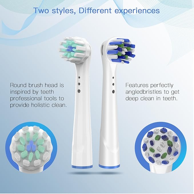 Replacement Toothbrush Heads for Oral B Braun, 8 Pack Professional Electric Toothbrush Heads, Precision Clean Brush Heads Refill Compatible with Oral-B 7000/Pro 1000/9600/ 5000/3000/8000 (8pack)