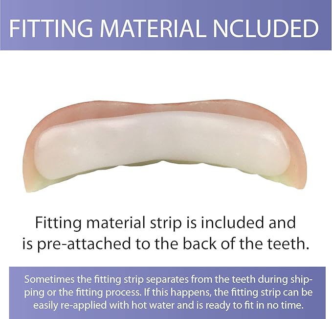 Professional Cosmetic Upper - New from Instant Smile! Hand Crafted Detail, Custom fit at Home! Works Best in Medium to Large Sized Mouths.