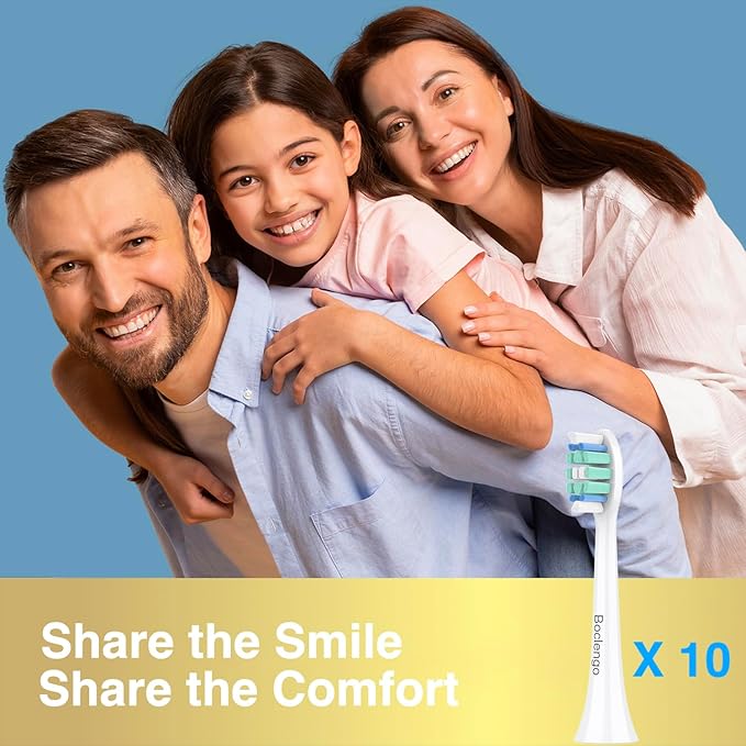 Replacement Toothbrush Heads for Philips Sonicare Replacement Heads C2, Electric Replacement Brush Head Compatible with Phillips Sonicare C2,for Philips Sonic Care Electric Brush,10 Pack