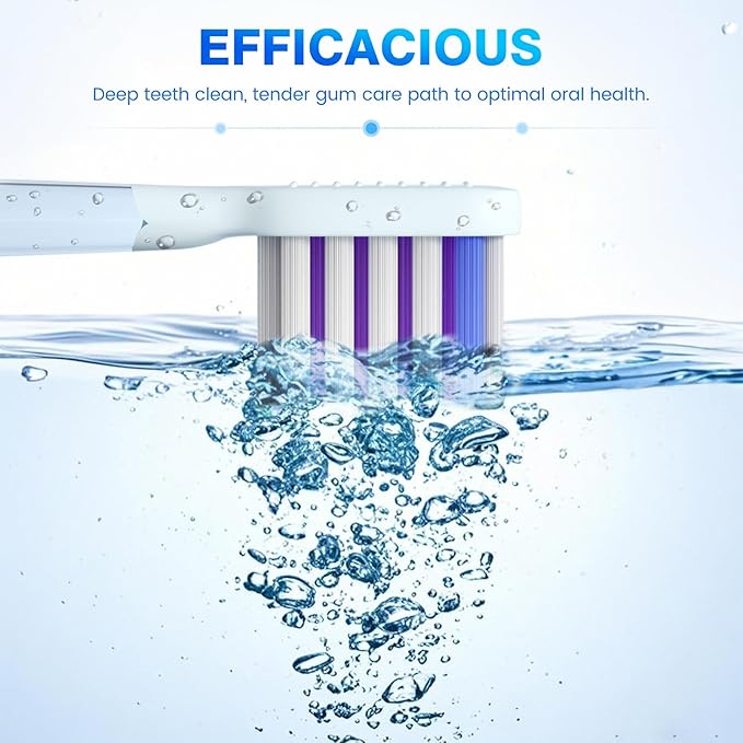 Electric Toothbrush for Adults Sonic Vibration Deep Mouth Cleaning Teeth Whitening Free 4 Toothbrush Heads Super Soft Bristles 3 Modes 90 Days Lifespan IPX7 Waterproof (Color Available)