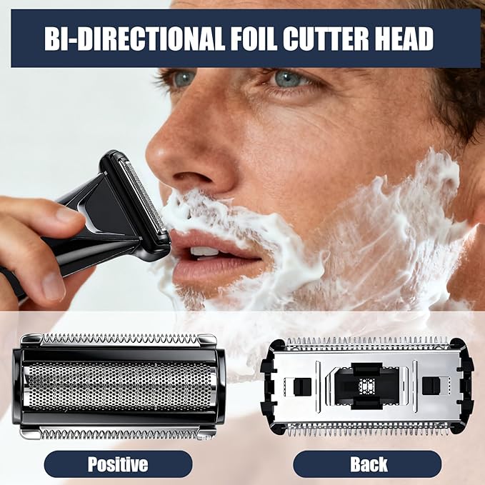 Shaver Replacement Blade compatible with MANSCAPED The Lawn Mower 5.0 Ultra SkinSafe Replacement Foil Shaver Head Refill (Black-Lawn Mower 5.0 Foil Blade)