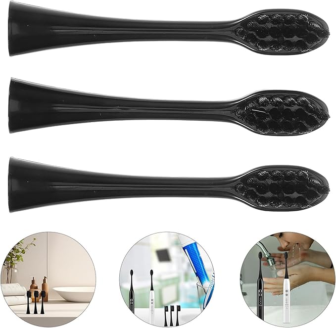 HONITANO Replacement Toothbrush Heads Soft Bristles 3pcs Compatible Electric Toothbrush Replacement Brush Heads for Adults and Gentle Cleaning Oral Care Accessories