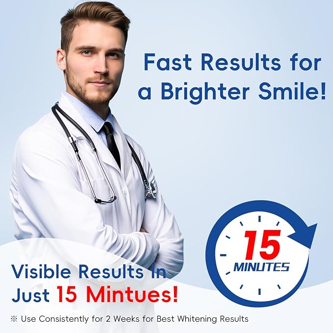 Teeth Whitening Gel – 60ml (2x30ml), Dentist Developed WhitePlus Edition (Food-Grade Silicone Mouth Tray Included)