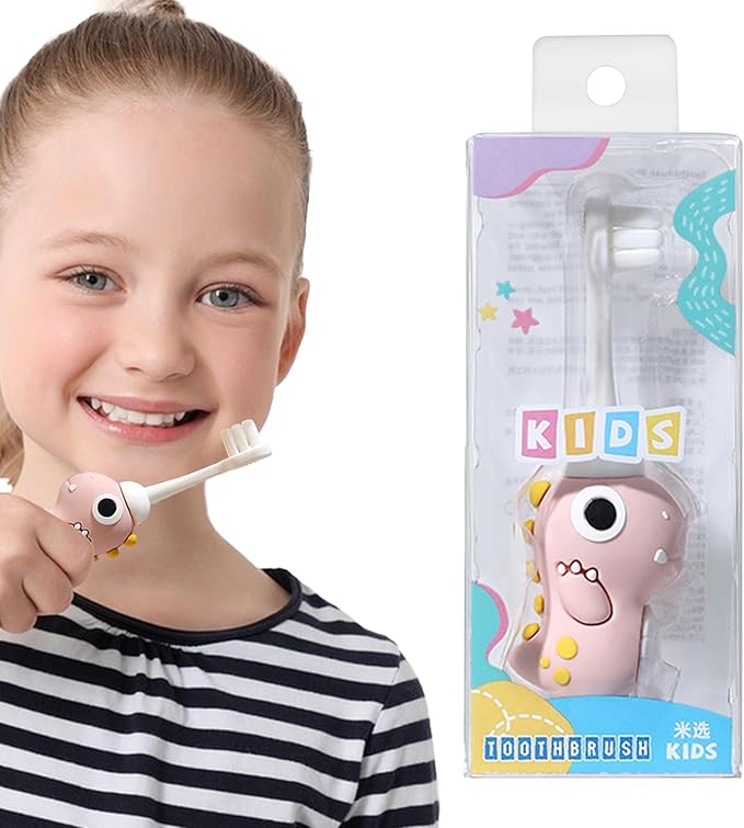 Child Dinosaur Toothbrush – Soft Bristle Tooth Brush, Small Head todler Training Tool, Themed Kids Orall Care | Fun Dinosaur Design For Boys Girls, Promotes Healthy Brushing Habits And Dentall Hygiene