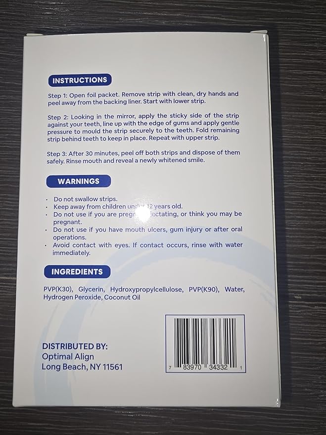 Teeth Whitening Strips for Sensitive Teeth | 14-Day Full Treatment Whitening Kit | Fast-Acting Whitening | Removes Tough Stains | Easy to Use, Comfortable Fit | Self Care & Personal Care Products