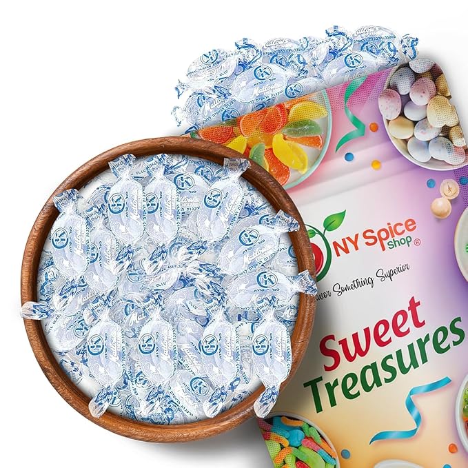 NY Spice Shop Candy Discs Collection (2 Pound (Pack of 1), Crystal Mint Hard Candy)