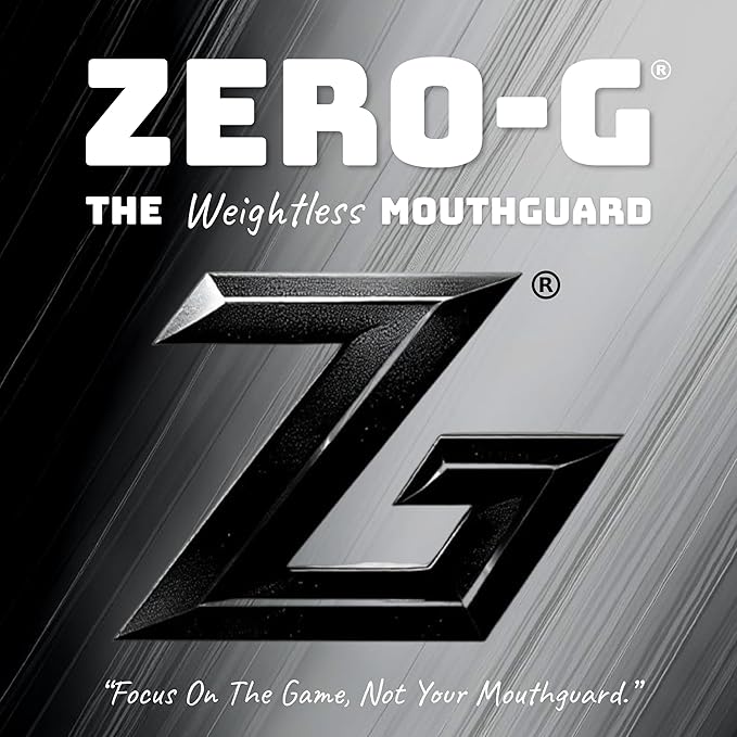 Zero-G Sports Mouthguard 1-Pack, Clear - Adult Size - Dental Grade Custom Fit - Basketball, Football, Soccer, Baseball, Hockey, Lacrosse, Teeth Grinding