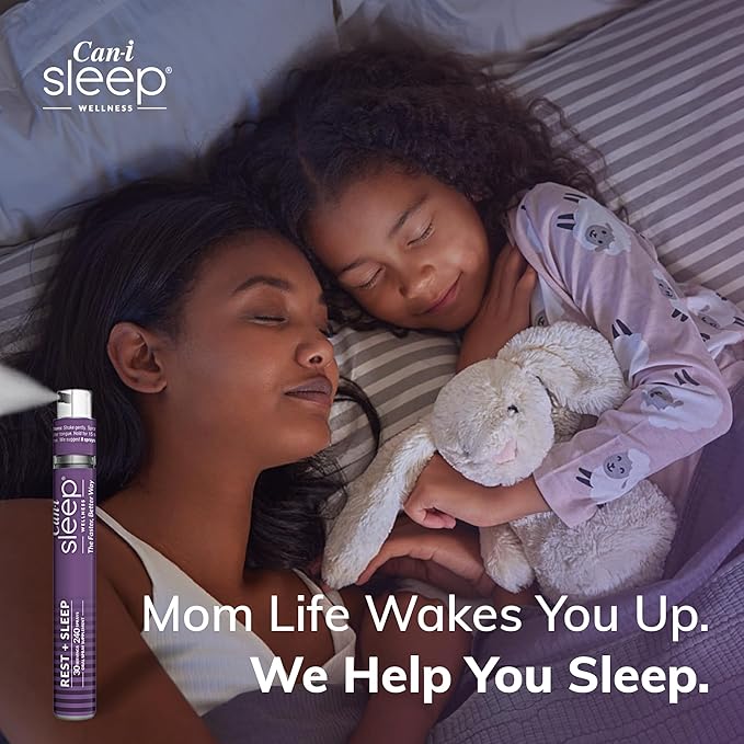 Fast-Acting Sleep Spray with Melatonin, GABA & 5-HTP - Natural Oral Sleep Aid to Fall Asleep Quickly & Wake Refreshed - Can-i Sleep Aid for Adults - 30 Servings