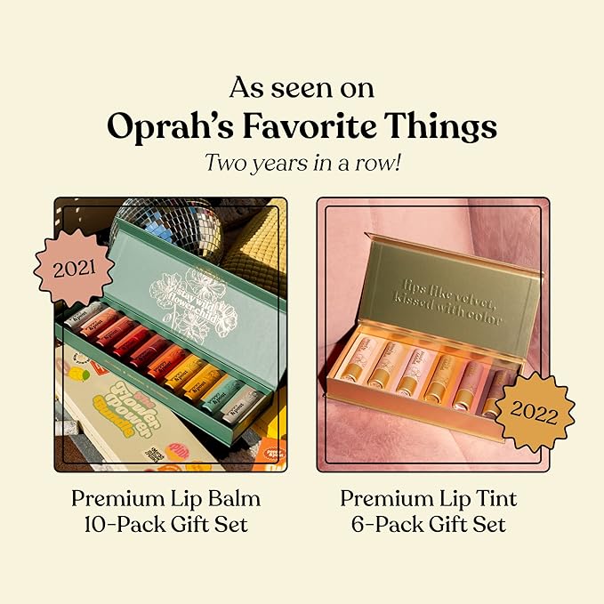Jumbo Lip Balm Gift Set (3-Pack, Top Flavors) | Poppy & Pout All Natural Lip Balms & Moisturizers | Hydrates with Beeswax, Vitamin E, Organic Coconut Oil | Cruelty-Free | Recyclable Cardboard Tube