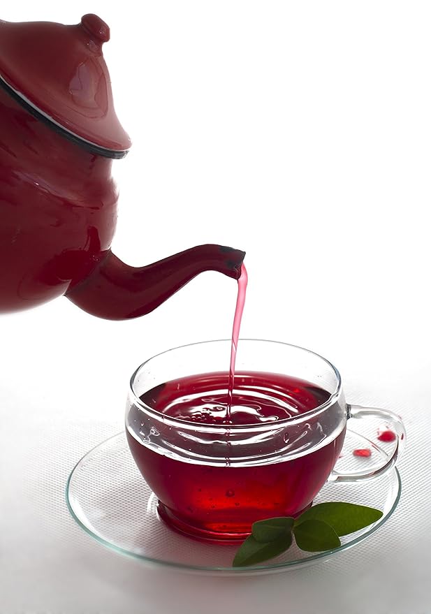 Hibiscus Tea 1LB (16Oz) 100% CERTIFIED Organic Hibiscus Flowers Herbal Tea (WHOLE PETALS), Caffeine Free in 1 lbs. Bulk Resealable BPA-free Bags from U.S. Wellness
