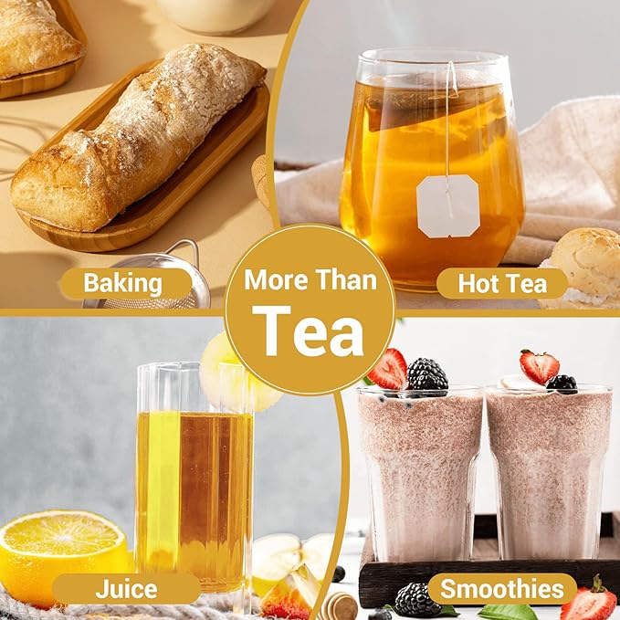 Turmeric Ginger Cinnamon Tea Bags, Turmeric Ginger Herbal Tea, No Sugar, No Caffeine, 80 Teabags