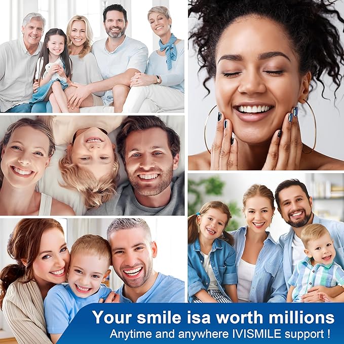 LUCKIN SMILE 10 * 3ML Teeth Whitening Gel Refill, 22% Carbamide Peroxide Suitable for Sensitive Teeth Whitening, 60 Whitening Treatments, Teeth Whiteners Used in Conjunction with Teeth Whitening Kit