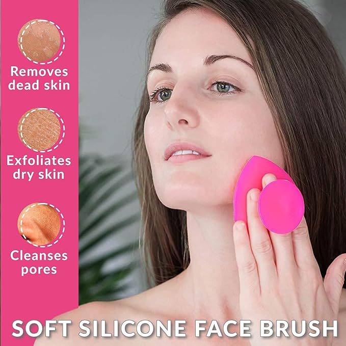 Lure Essentials Glam Facial Cupping Set (5 pc) Face Eyes Lips Cupping Set with Brush Collagen Lymphatic Massage