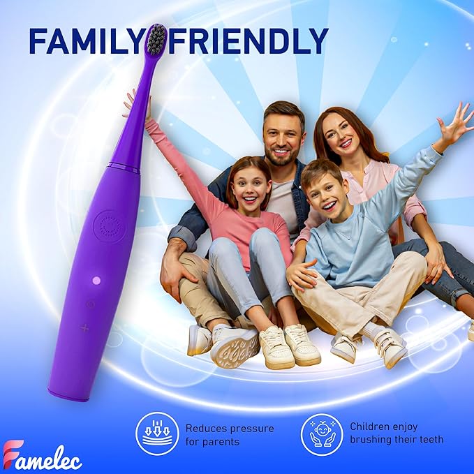 16 Pack Electric Toothbrush Heads for Burst Kids Replacement Heads, Ultra Soft Bristles for Deep Clean, Perfect Fit for Burst Kids Toothbrush Heads - Mix Color Pink/Green/Blue/Purple