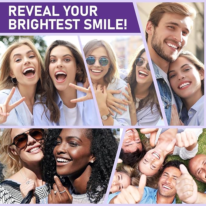 Teeth Whitening Powder - Enamel-Safe Brightening Powder for Stains - Helps Remove Coffee, Tea, Wine & Tobacco Stains - Gentle for Sensitive Teeth