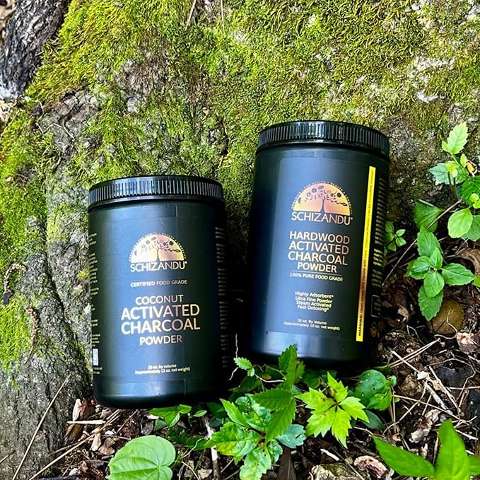 Organic Charcoal Powder Activated Charcoal Natural, Vegan, Organic, GMO Free - Large Bottle 25 oz Powder - 3pack