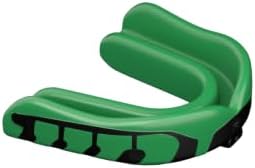 Velocity Champion Youth Mouthguard, 1 Pack, Black & Lime - for Ages 11 to 18 - Ideal for Lacrosse, Football, Hockey, Basketball, Soccer, Boxing, Martial Arts, Field Hockey, and More