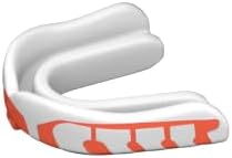 Velocity Champion Junior Mouthguard, 1 Pack, Orange & White Orange Flavor - for Ages 5 to 10 - Ideal for Lacrosse, Football, Hockey, Basketball, Soccer, Boxing, Martial Arts, Field Hockey, and More