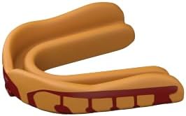 Velocity Champion Adult Mouthguard, 1 Pack, Maroon & Yellow - for Ages 18 and Up - Ideal for Lacrosse, Football, Hockey, Basketball, Soccer, Boxing, Martial Arts, Field Hockey, and More