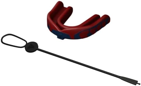 Velocity Champion Junior Mouthguard, 1 Pack, Navy & Red - for Ages 5 to 10 - Ideal for Lacrosse, Football, Hockey, Basketball, Soccer, Boxing, Martial Arts, Field Hockey, and More
