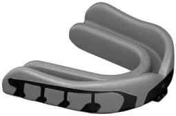 Velocity Champion Youth Mouthguard, 1 Pack, Black & Silver - for Ages 11 to 18 - Ideal for Lacrosse, Football, Hockey, Basketball, Soccer, Boxing, Martial Arts, Field Hockey, and More