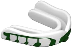 Velocity Champion Youth Mouthguard, 1 Pack, Green & White - for Ages 11 to 18 - Ideal for Lacrosse, Football, Hockey, Basketball, Soccer, Boxing, Martial Arts, Field Hockey, and More