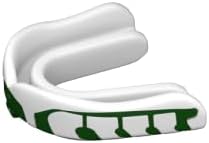 Velocity Champion Junior Mouthguard, 1 Pack, Green & White - for Ages 5 to 10 - Ideal for Lacrosse, Football, Hockey, Basketball, Soccer, Boxing, Martial Arts, Field Hockey, and More