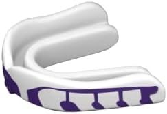 Velocity Champion Youth Mouthguard, 2 Pack, Purple & White - for Ages 11 to 18 - Ideal for Lacrosse, Football, Hockey, Basketball, Soccer, Boxing, Martial Arts, Field Hockey, and More