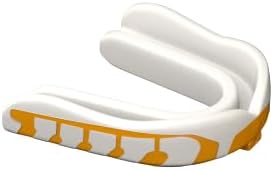 Velocity Champion Adult Mouthguard, 1 Pack, Yellow & White - for Ages 18 and Up - Ideal for Lacrosse, Football, Hockey, Basketball, Soccer, Boxing, Martial Arts, Field Hockey, and More