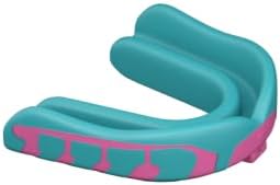 Velocity Champion Youth Mouthguard, 1 Pack, Pink & Carolina Blue Blue - for Ages 11 to 18 - Ideal for Lacrosse, Football, Hockey, Basketball, Soccer, Boxing, Martial Arts, Field Hockey, and More