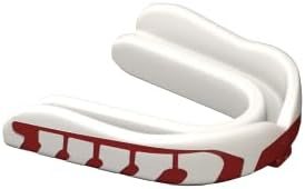 Velocity Champion Adult Mouthguard, 1 Pack, Red & White - for Ages 18 and Up - Ideal for Lacrosse, Football, Hockey, Basketball, Soccer, Boxing, Martial Arts, Field Hockey, and More