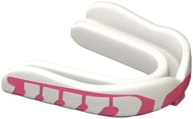 Velocity Champion Adult Mouthguard, 1 Pack, Pink & White - for Ages 18 and Up - Ideal for Lacrosse, Football, Hockey, Basketball, Soccer, Boxing, Martial Arts, Field Hockey, and More