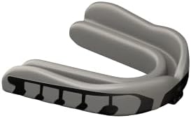 Velocity Champion Adult Mouthguard, 1 Pack, Black & Silver - for Ages 18 and Up - Ideal for Lacrosse, Football, Hockey, Basketball, Soccer, Boxing, Martial Arts, Field Hockey, and More
