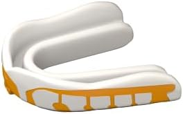 Velocity Champion Adult Mouthguard, 1 Pack, Yellow & White - for Ages 18 and Up - Ideal for Lacrosse, Football, Hockey, Basketball, Soccer, Boxing, Martial Arts, Field Hockey, and More