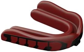 Velocity Champion Adult Mouthguard, 1 Pack, Black & Red - for Ages 18 and Up - Ideal for Lacrosse, Football, Hockey, Basketball, Soccer, Boxing, Martial Arts, Field Hockey, and More