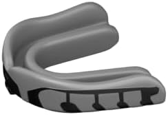 Velocity Champion Junior Mouthguard, 2 Pack, Black & Silver - for Ages 5 to 10 - Ideal for Lacrosse, Football, Hockey, Basketball, Soccer, Boxing, Martial Arts, Field Hockey, and More