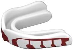 Velocity Champion Youth Mouthguard, 2 Pack, Maroon & White - for Ages 11 to 18 - Ideal for Lacrosse, Football, Hockey, Basketball, Soccer, Boxing, Martial Arts, Field Hockey, and More